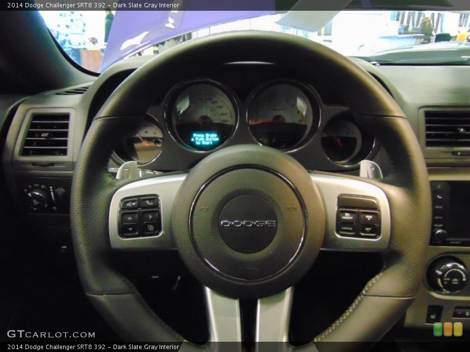 Dark Slate Gray Interior Steering Wheel for the 2014 Dodge Challenger SRT8 392 #99806060