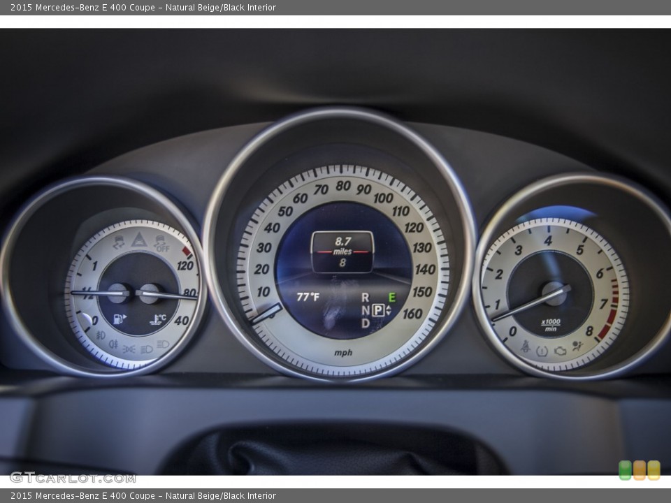 Natural Beige/Black Interior Gauges for the 2015 Mercedes-Benz E 400 Coupe #99807152