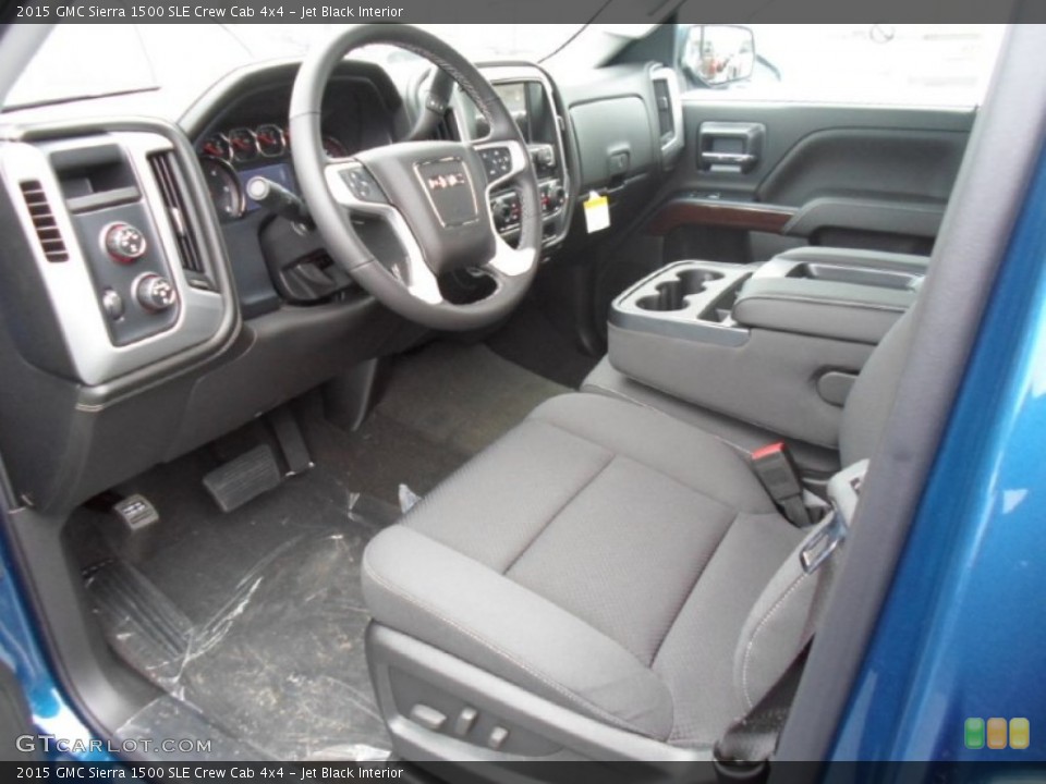 Jet Black Interior Prime Interior for the 2015 GMC Sierra 1500 SLE Crew Cab 4x4 #99807278