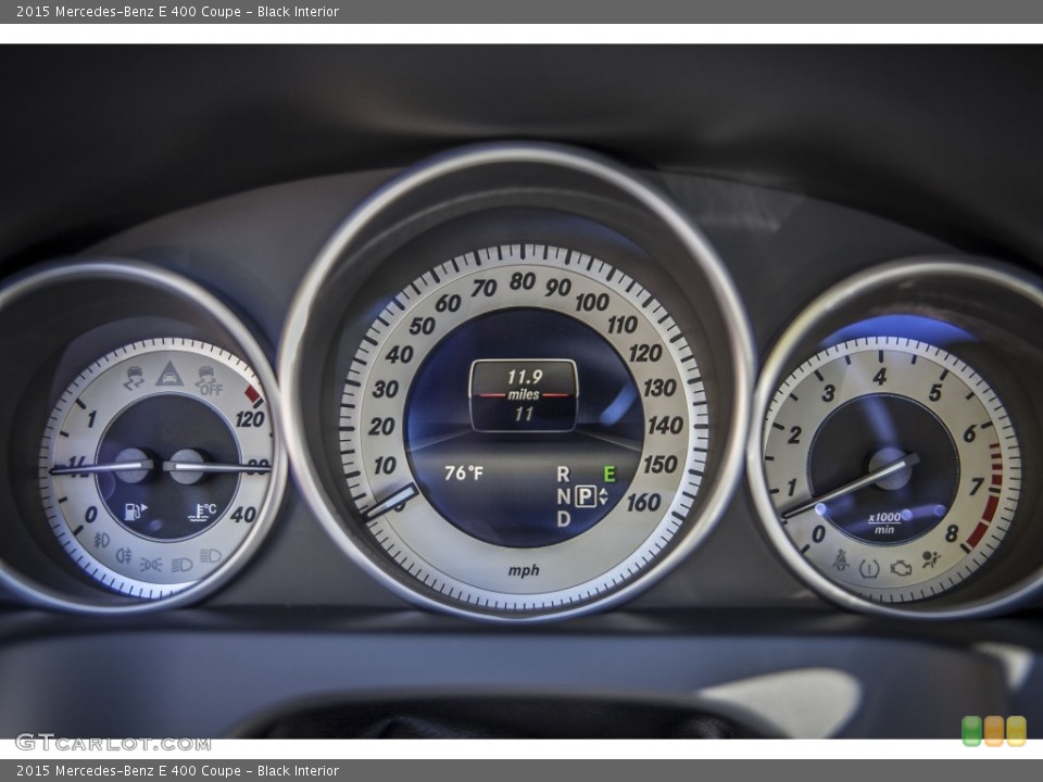 Black Interior Gauges for the 2015 Mercedes-Benz E 400 Coupe #99807764