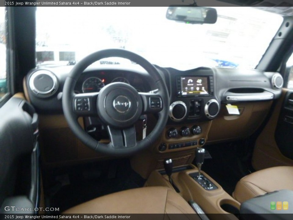 Black/Dark Saddle 2015 Jeep Wrangler Unlimited Interiors