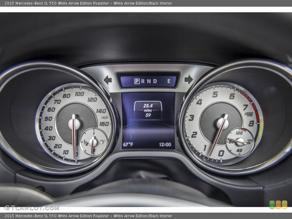 White Arrow Edition/Black Interior Gauges for the 2015 Mercedes-Benz SL 550 White Arrow Edition Roadster #99828177