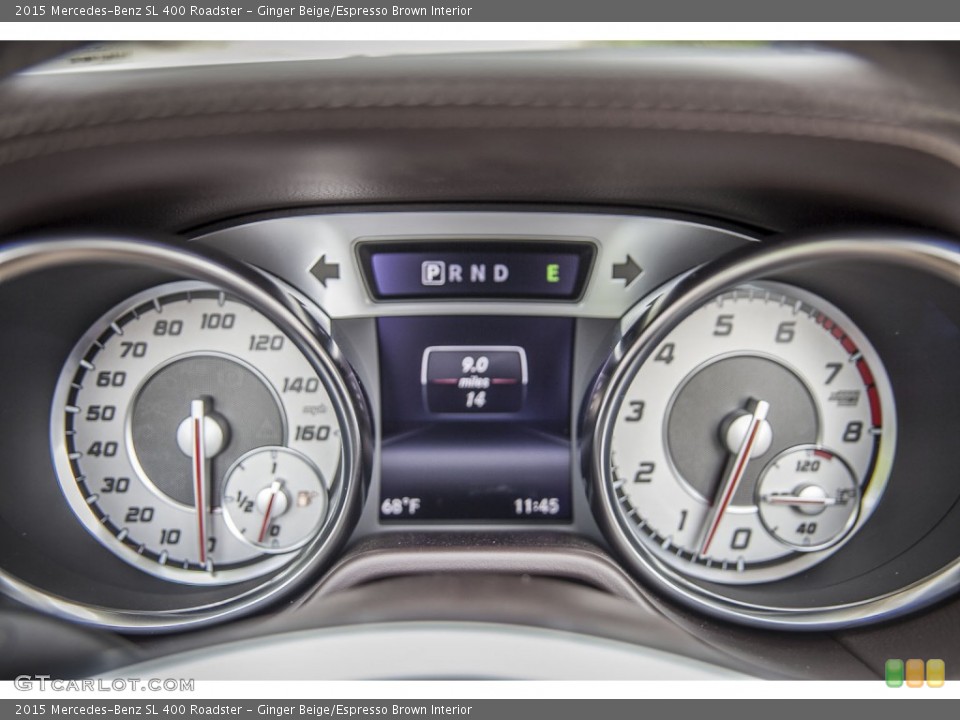 Ginger Beige/Espresso Brown Interior Gauges for the 2015 Mercedes-Benz SL 400 Roadster #99828549
