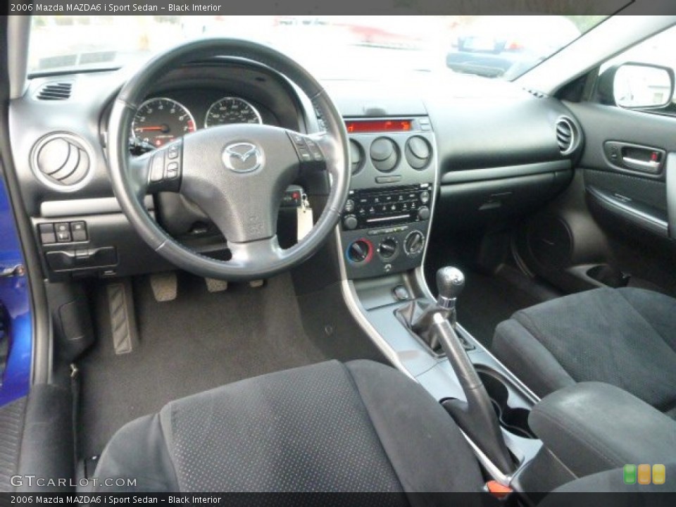 Black 2006 Mazda MAZDA6 Interiors