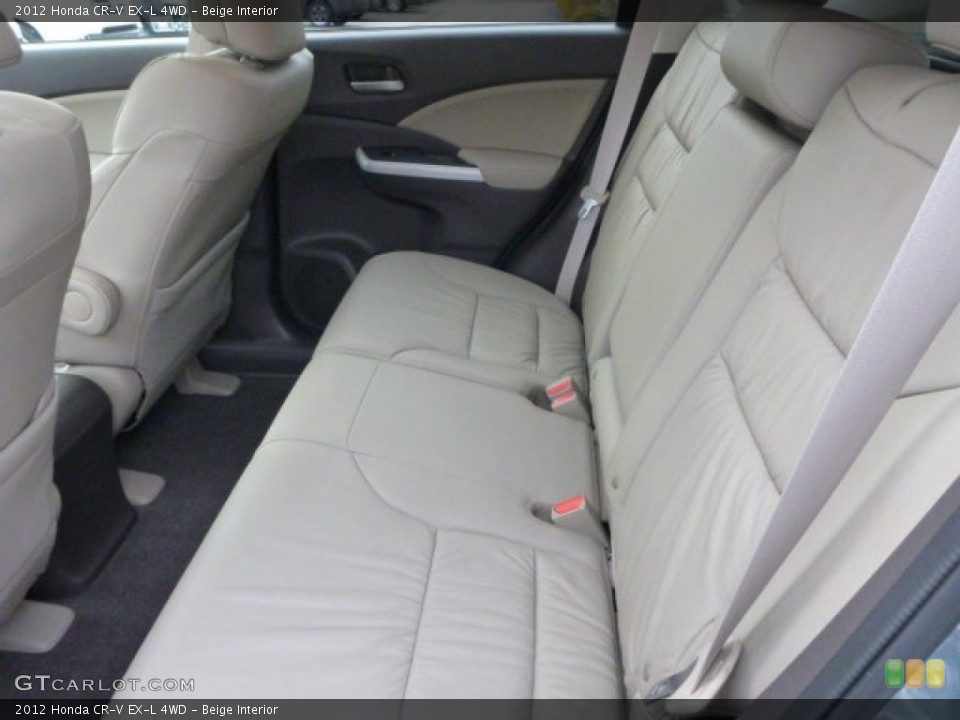 Beige Interior Rear Seat for the 2012 Honda CR-V EX-L 4WD #99847014