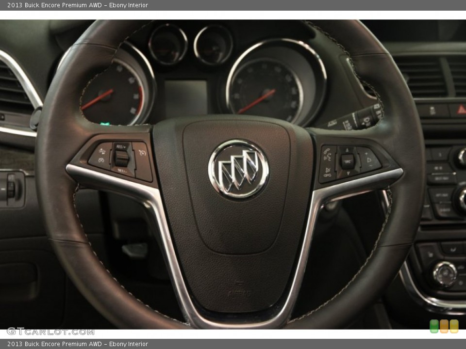 Ebony Interior Steering Wheel for the 2013 Buick Encore Premium AWD #99847509