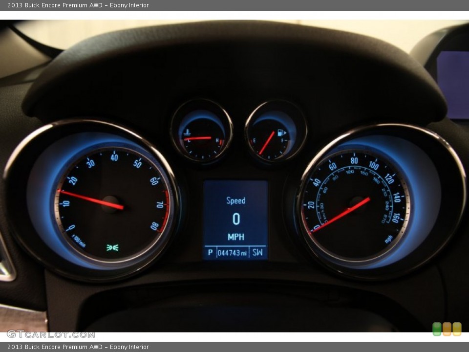 Ebony Interior Gauges for the 2013 Buick Encore Premium AWD #99847527