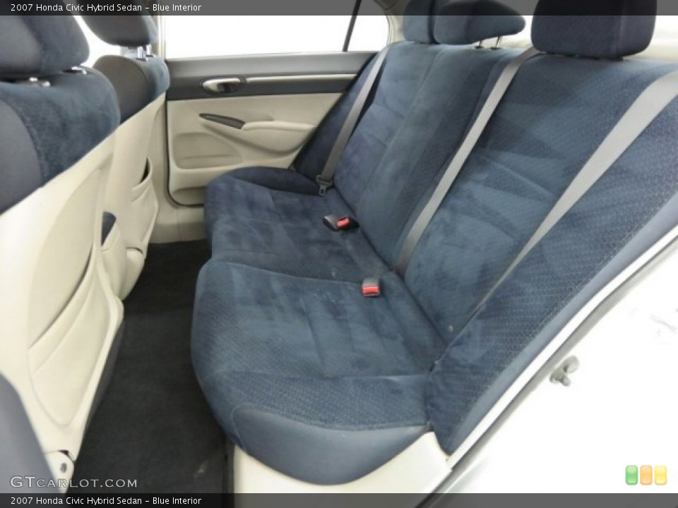 Blue Interior Rear Seat for the 2007 Honda Civic Hybrid Sedan #99849123
