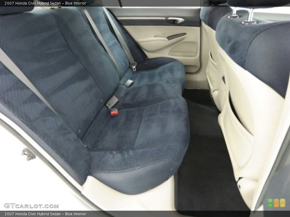 Blue Interior Rear Seat for the 2007 Honda Civic Hybrid Sedan #99849140