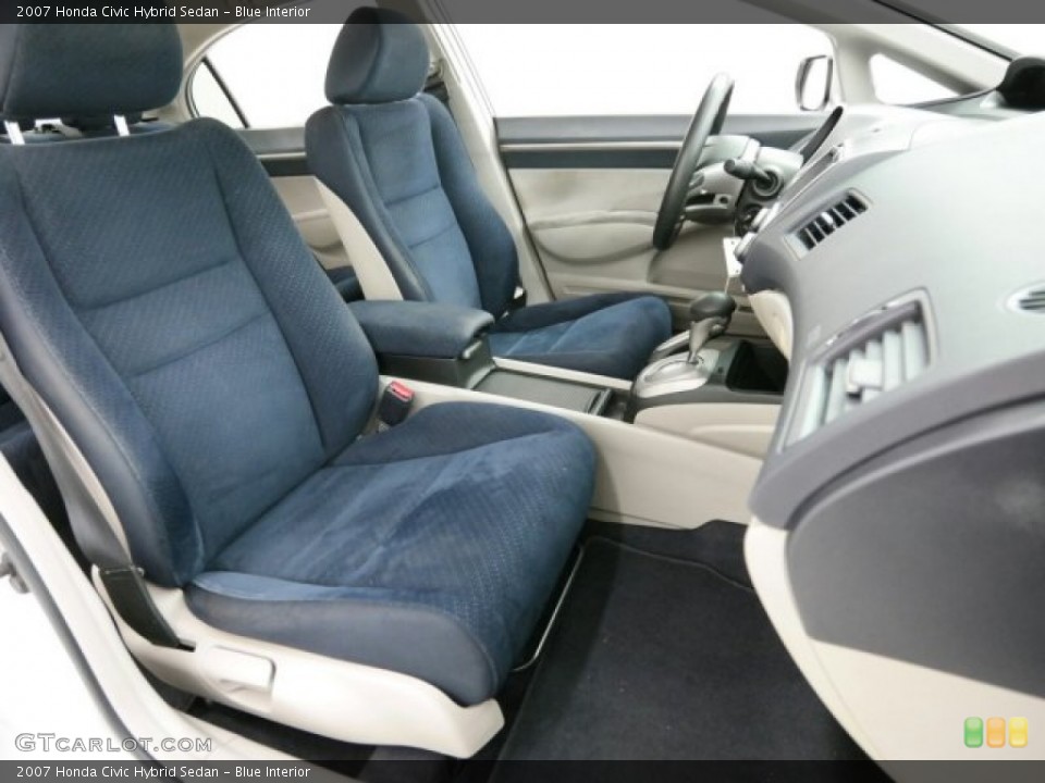 Blue Interior Front Seat for the 2007 Honda Civic Hybrid Sedan #99849159