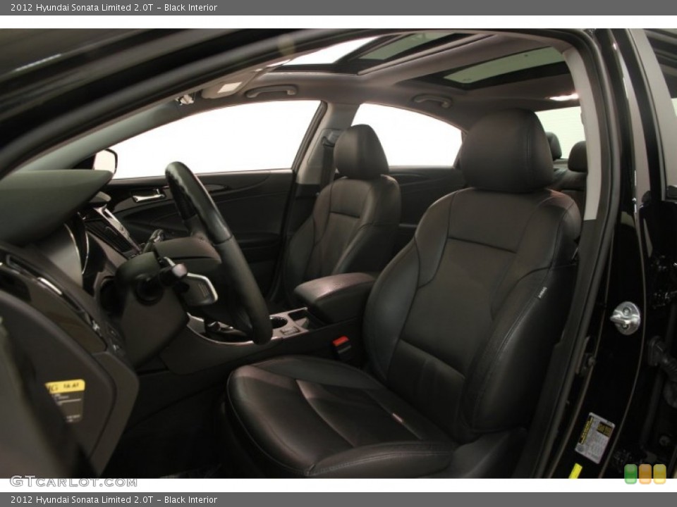 Black 2012 Hyundai Sonata Interiors