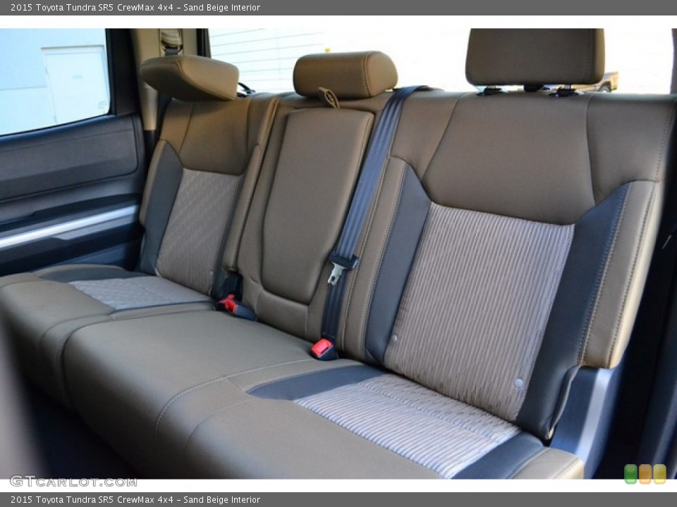 Sand Beige Interior Rear Seat for the 2015 Toyota Tundra SR5 CrewMax 4x4 #99855108