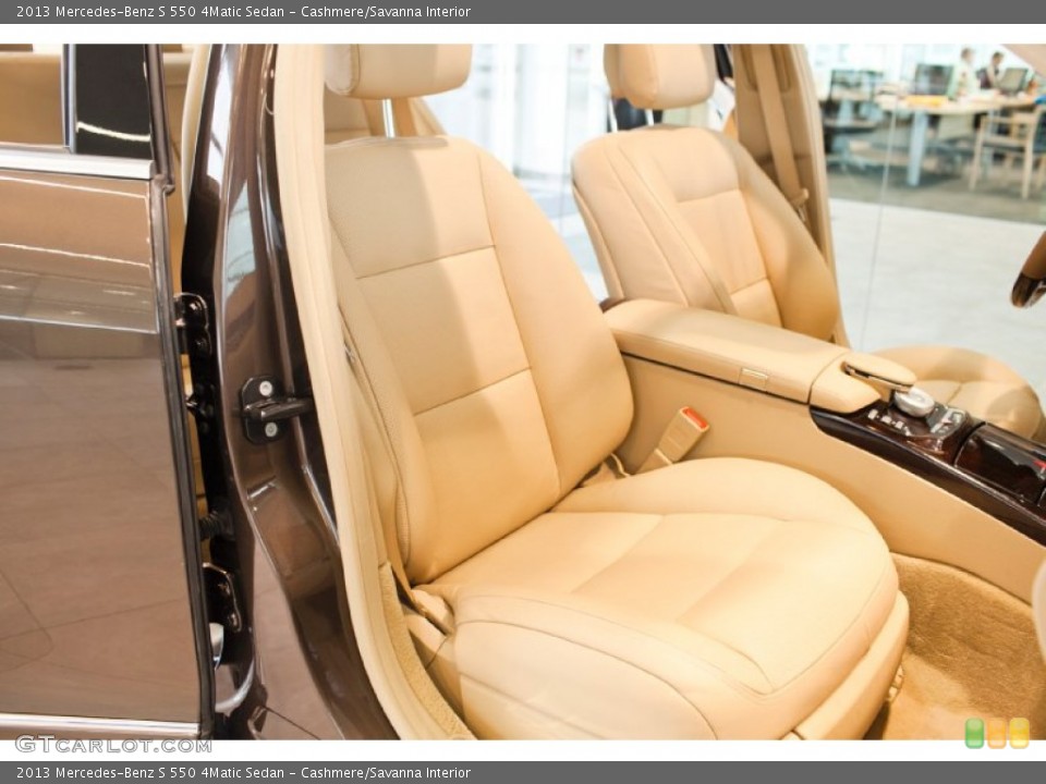 Cashmere/Savanna Interior Front Seat for the 2013 Mercedes-Benz S 550 4Matic Sedan #99855729