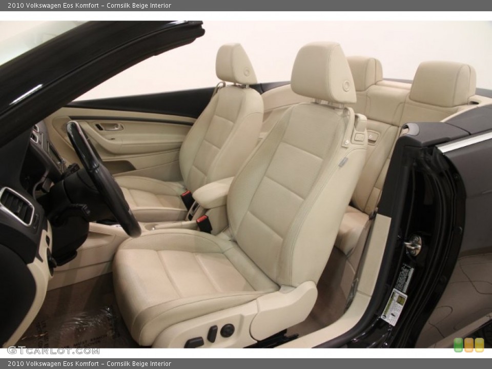 Cornsilk Beige Interior Front Seat for the 2010 Volkswagen Eos Komfort #99857832