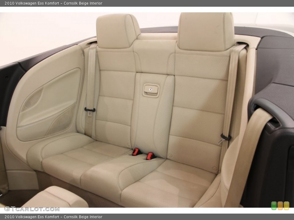 Cornsilk Beige Interior Rear Seat for the 2010 Volkswagen Eos Komfort #99858009