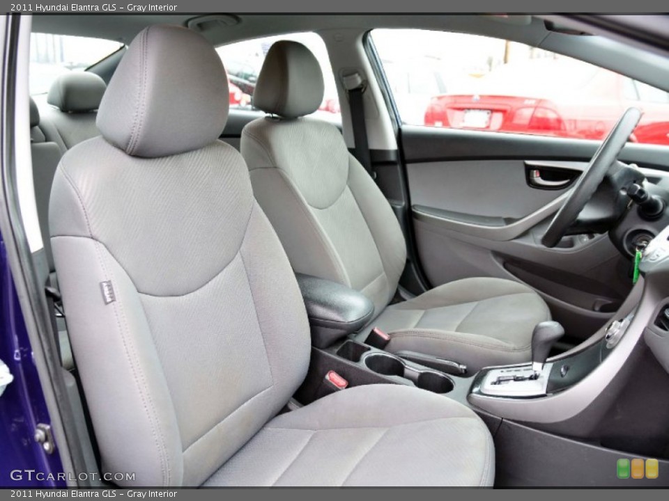 Gray Interior Front Seat for the 2011 Hyundai Elantra GLS #99858192