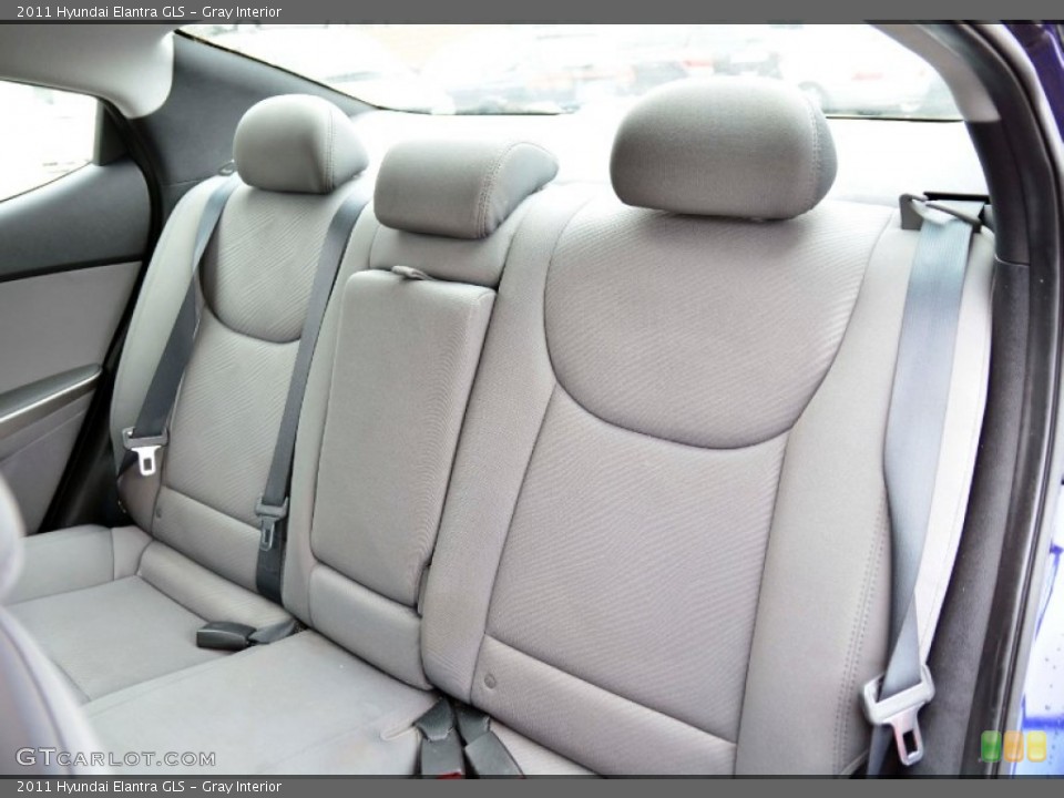 Gray Interior Rear Seat for the 2011 Hyundai Elantra GLS #99858204