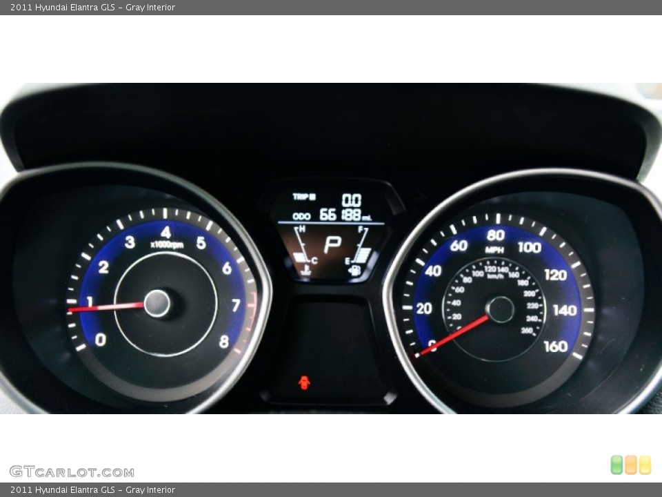 Gray Interior Gauges for the 2011 Hyundai Elantra GLS #99858216
