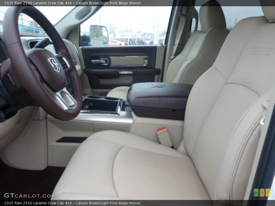 Canyon Brown/Light Frost Beige Interior Photo for the 2015 Ram 2500 Laramie Crew Cab 4x4 #99861513