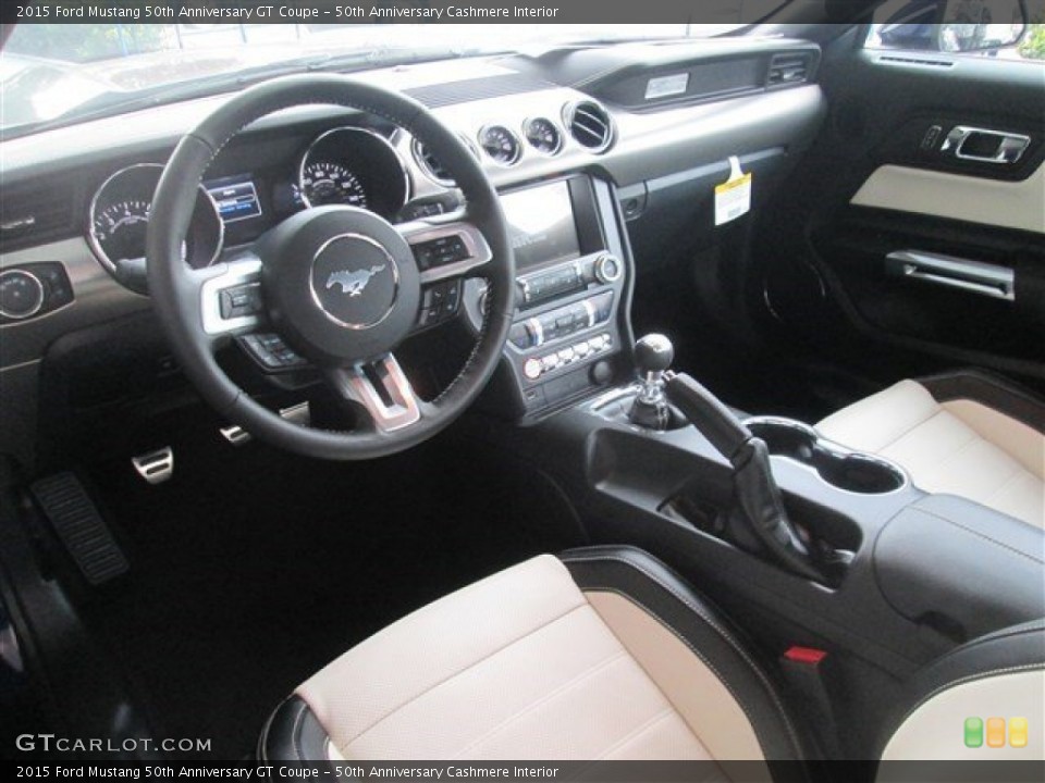 50th Anniversary Cashmere Interior Photo for the 2015 Ford Mustang 50th Anniversary GT Coupe #99868773