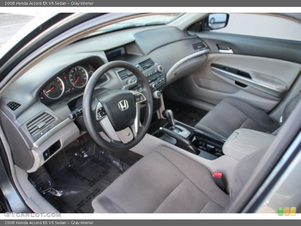 Gray Interior Prime Interior for the 2008 Honda Accord EX V6 Sedan #99869152