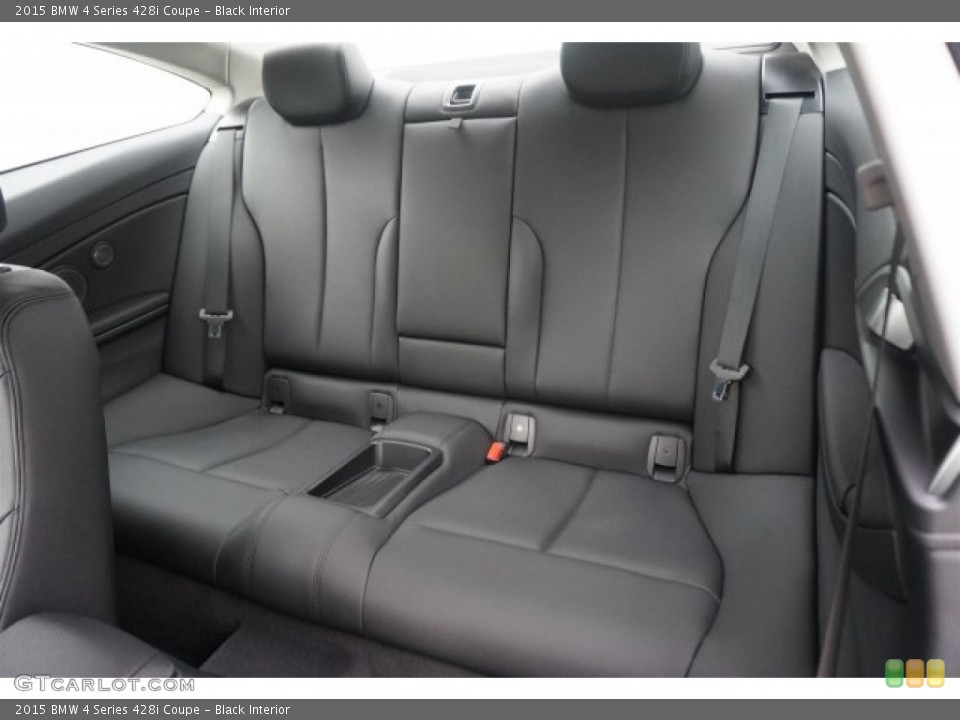 Black Interior Rear Seat for the 2015 BMW 4 Series 428i Coupe #99871542