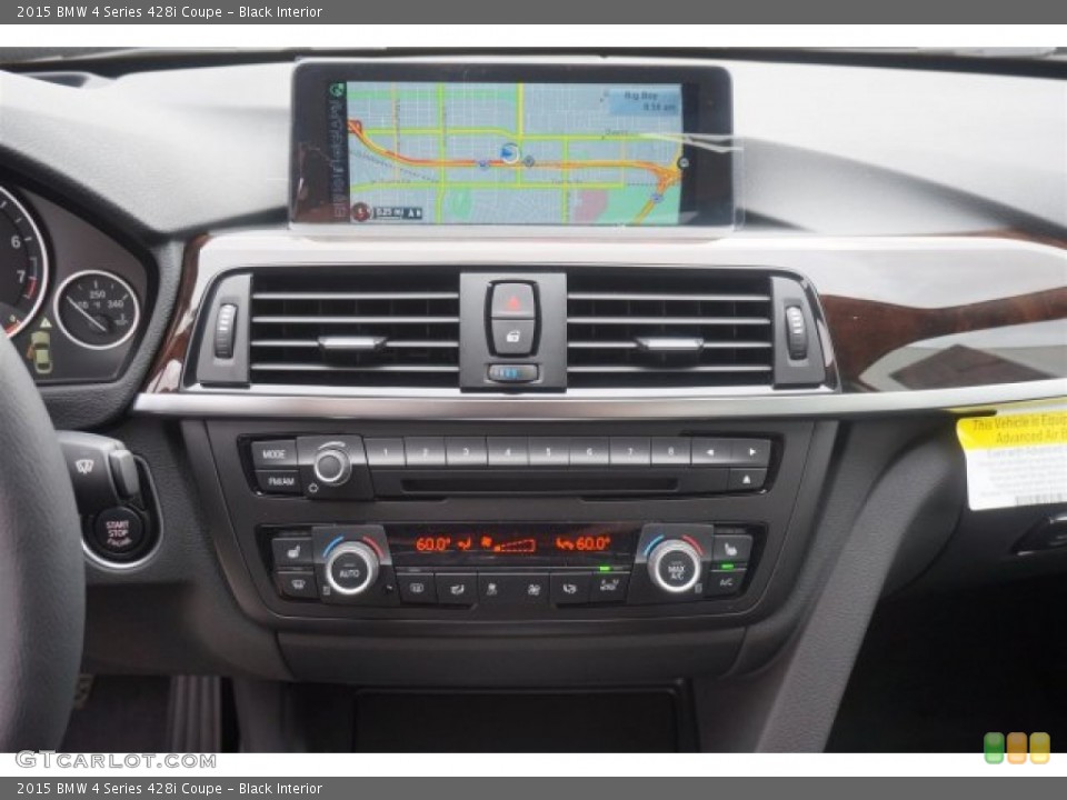 Black Interior Controls for the 2015 BMW 4 Series 428i Coupe #99871608
