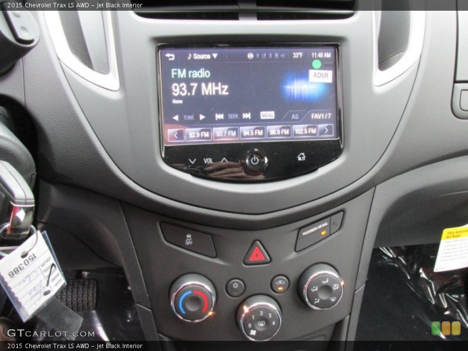 Jet Black Interior Controls for the 2015 Chevrolet Trax LS AWD #99873846