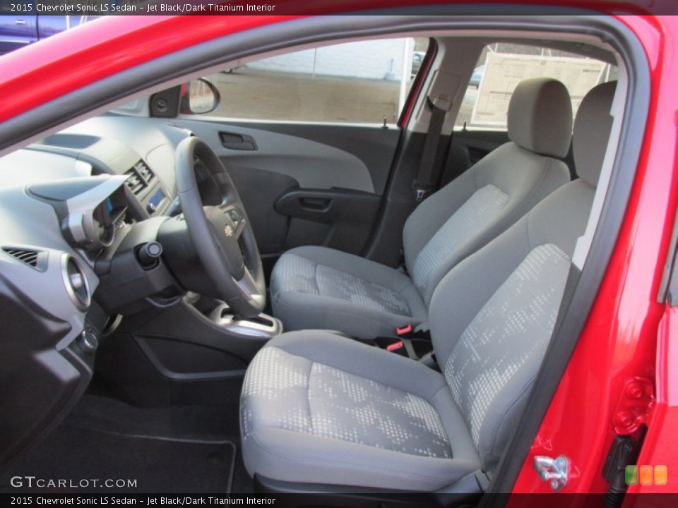 Jet Black/Dark Titanium Interior Photo for the 2015 Chevrolet Sonic LS Sedan #99882450
