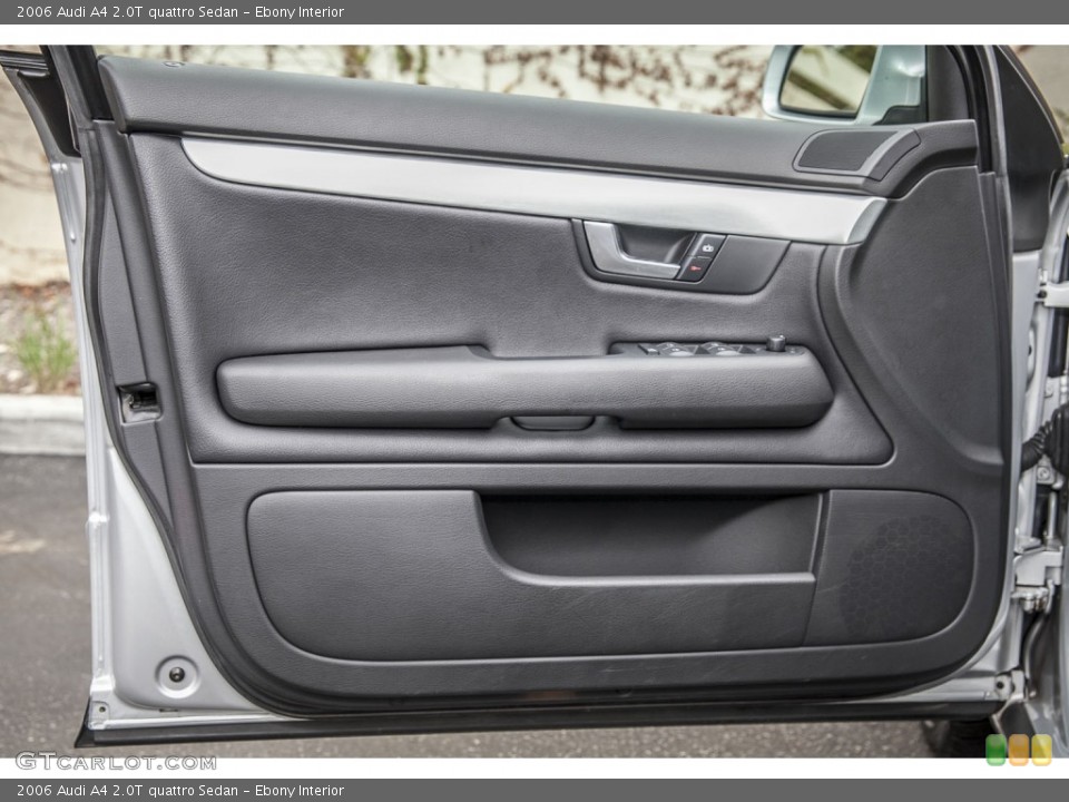Ebony Interior Door Panel for the 2006 Audi A4 2.0T quattro Sedan #99890094