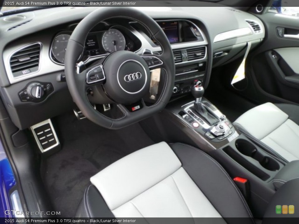 Black/Lunar Silver Interior Photo for the 2015 Audi S4 Premium Plus 3.0 TFSI quattro #99898077