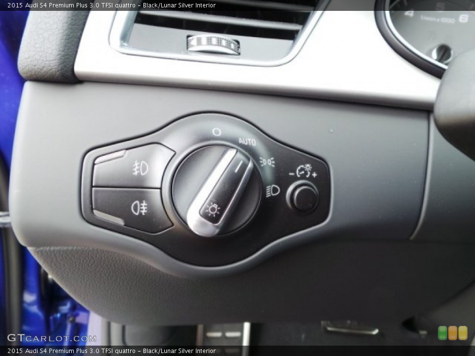 Black/Lunar Silver Interior Controls for the 2015 Audi S4 Premium Plus 3.0 TFSI quattro #99898272