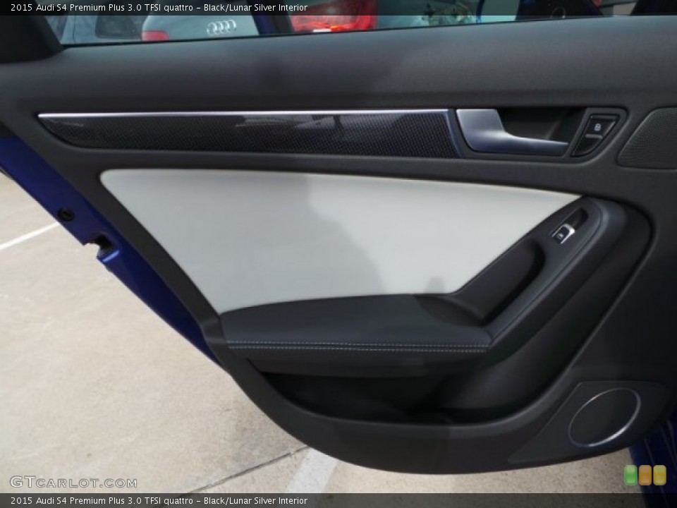 Black/Lunar Silver Interior Door Panel for the 2015 Audi S4 Premium Plus 3.0 TFSI quattro #99898287