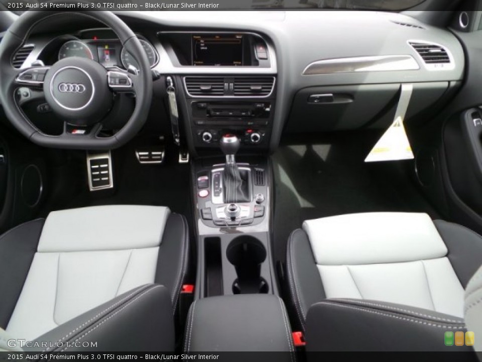 Black/Lunar Silver Interior Dashboard for the 2015 Audi S4 Premium Plus 3.0 TFSI quattro #99898317