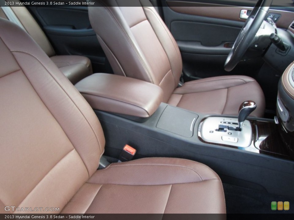 Saddle Interior Front Seat for the 2013 Hyundai Genesis 3.8 Sedan #99904573