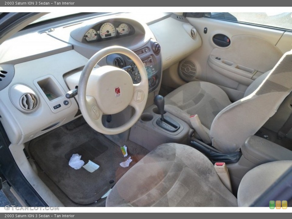 Tan Interior Prime Interior for the 2003 Saturn ION 3 Sedan #99905617