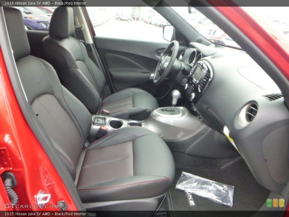 Black/Red Interior Photo for the 2015 Nissan Juke SV AWD #99912154