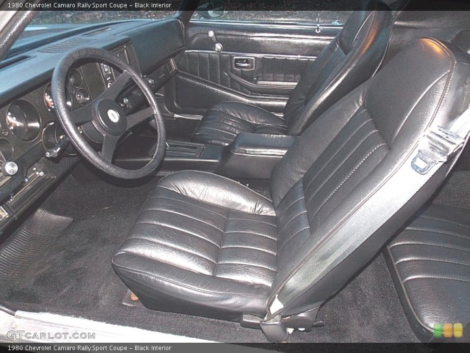 Black Interior Photo for the 1980 Chevrolet Camaro Rally Sport Coupe #99913057