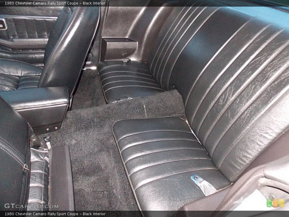 Black Interior Rear Seat for the 1980 Chevrolet Camaro Rally Sport Coupe #99913180