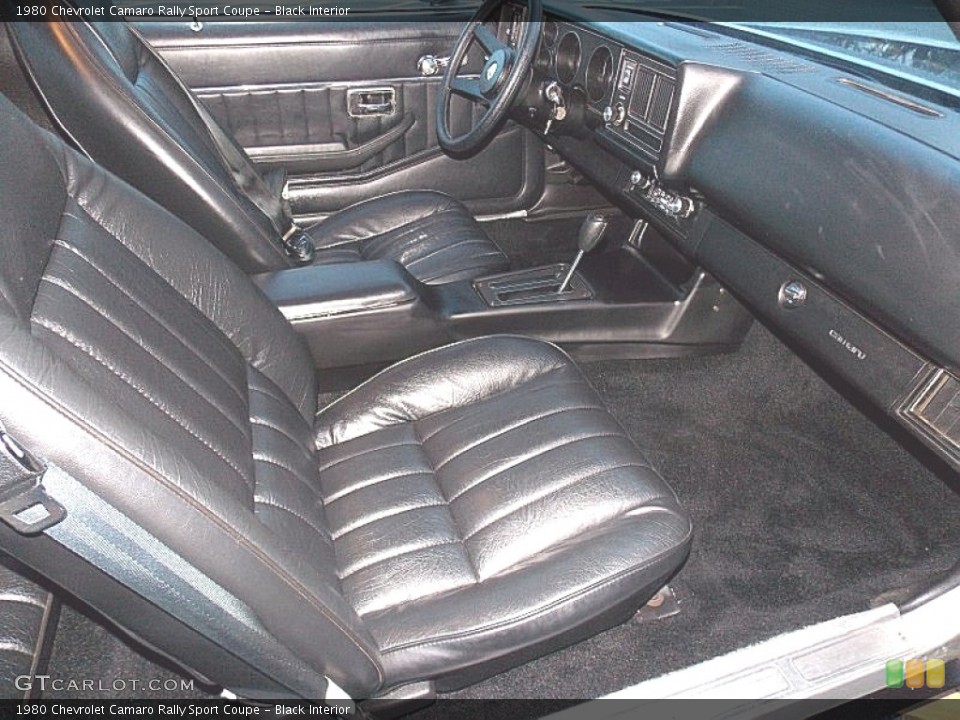 Black Interior Photo for the 1980 Chevrolet Camaro Rally Sport Coupe #99913225