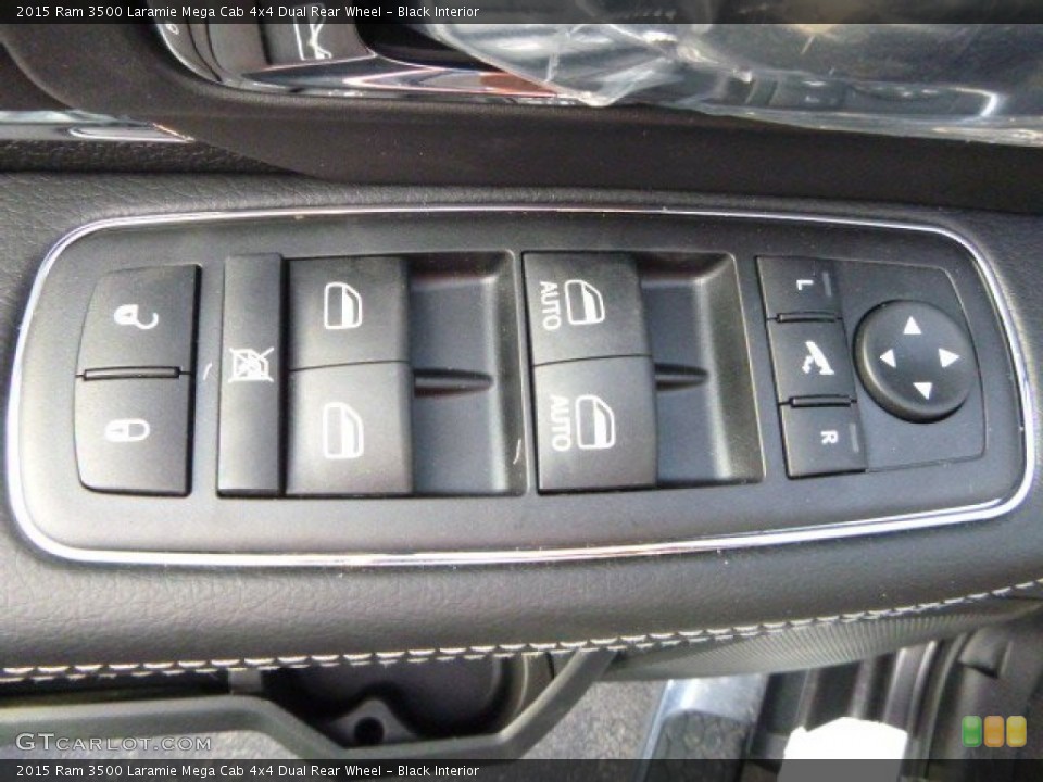 Black Interior Controls for the 2015 Ram 3500 Laramie Mega Cab 4x4 Dual Rear Wheel #99913732
