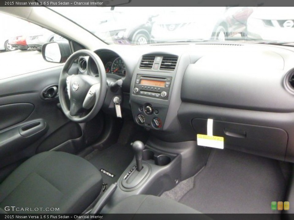 Charcoal Interior Photo for the 2015 Nissan Versa 1.6 S Plus Sedan #99914404