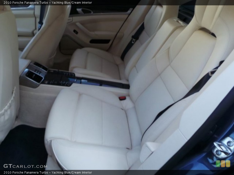 Yachting Blue/Cream Interior Rear Seat for the 2010 Porsche Panamera Turbo #99919237
