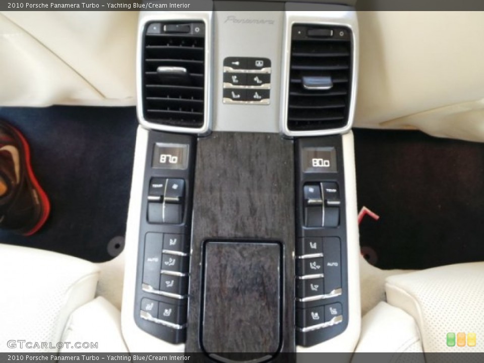 Yachting Blue/Cream Interior Controls for the 2010 Porsche Panamera Turbo #99919279