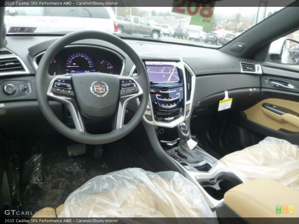 Caramel/Ebony 2015 Cadillac SRX Interiors