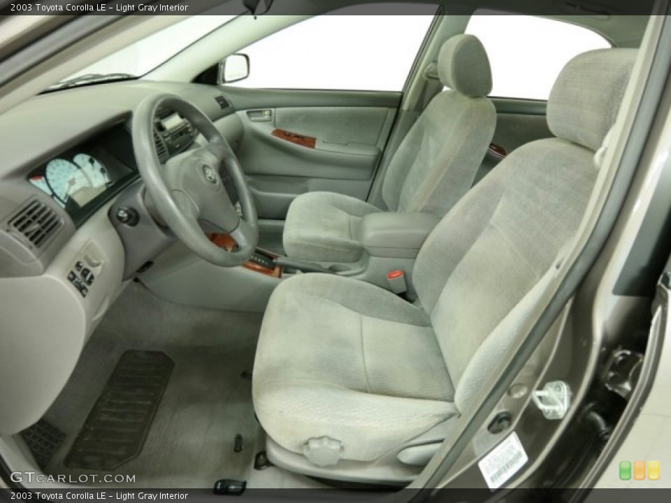 Light Gray Interior Front Seat for the 2003 Toyota Corolla LE #99924729