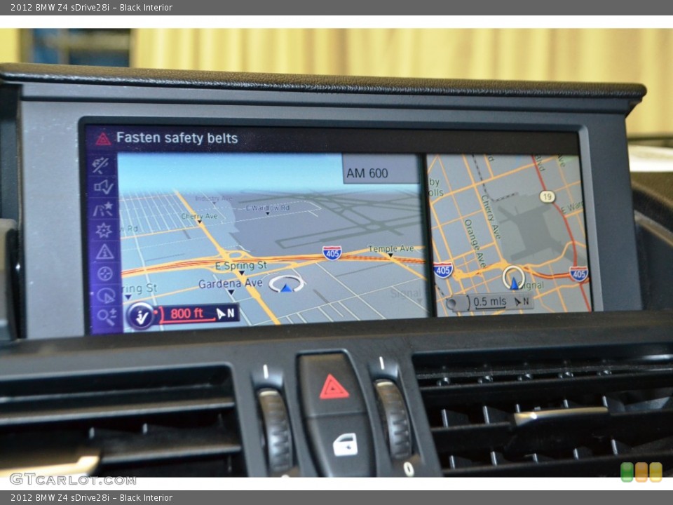 Black Interior Navigation for the 2012 BMW Z4 sDrive28i #99925137