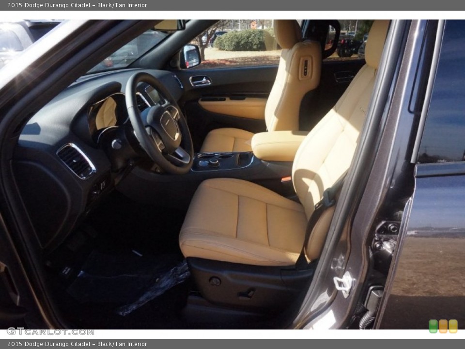 Black/Tan Interior Front Seat for the 2015 Dodge Durango Citadel #99930035