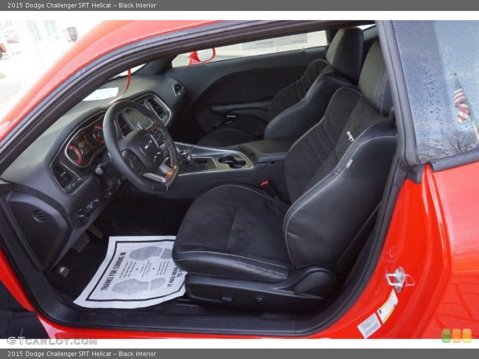 Black Interior Front Seat for the 2015 Dodge Challenger SRT Hellcat #99932160