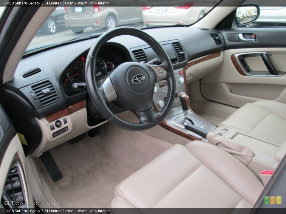 Warm Ivory Interior Prime Interior for the 2008 Subaru Legacy 2.5i Limited Sedan #99933066